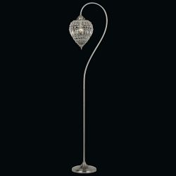 Bombay Crystal & Matt Nickel Floor Lamp CO01219/FL