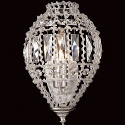 Bombay Satin Chrome & Crystal Wall Light CO01219/WB/C