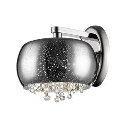 Luna Crystal And Glass Single Wall Light