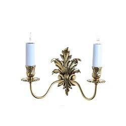 Dauphine Solid Polished Brass Double Wall Light SMBB00182/PB