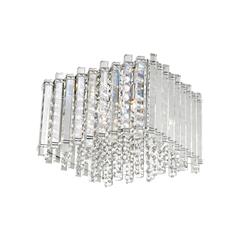 Clara 4 Light Chrome & Crystal Flush Fitting CFH1812/04/S/PL/CH