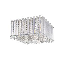 Clara 4 Light Medium Crystal & Chrome Flush Fitting CFH1812/04/M/PL/CH