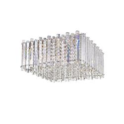 Clara Large 5 Light Crystal & Chrome Flush Fitting CFH1812/05/L/PL/CH