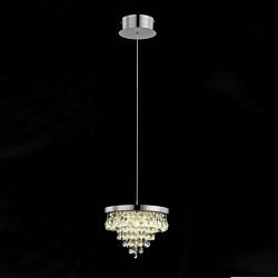 Essonne LED Crystal Single Pendant Light LED608243/01/CH