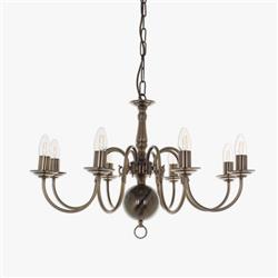 Flemish 8 Light Multi Arm Ceiling Fitting