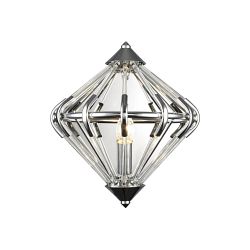 Gerda Chrome & Crystal Single Wall Light PG1702/01/WB/CH