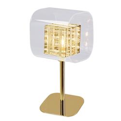 Hampstead Wire Cube And Glass Table Lamp