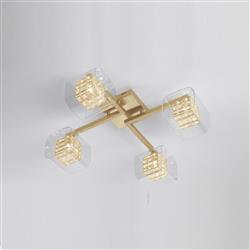 Avignon Woven Wire And Glass Semi Flush Fitting