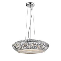 Armel LED Crystal 7 Light Ceiling Pendant Fitting 