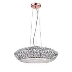 Armel Medium Crystal LED 5 Light Pendant Fitting