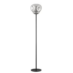 Nina Black And Glass Dimple Floor Lamp