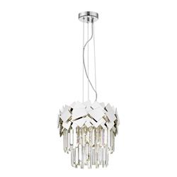 Celine Crystal 4 Light Laser Cut Ceiling Pendant