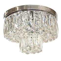 Lilou 6 Light Flush Crystal & Chrome Fitting CFH1708/06/CH