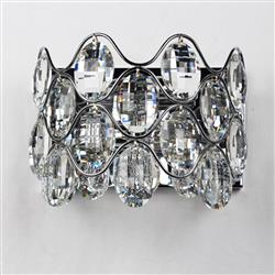 Raina Double Chrome & Crystal Wall Light CF412181/02/WB/CH