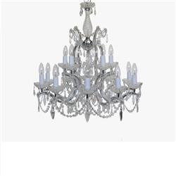 Marie Theresa 16 Light Two Tier Crystal Multi-Arm Fitting