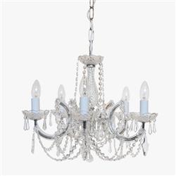 Marie Theresa Czech Crystal 5 Light Multi Arm Fitting 