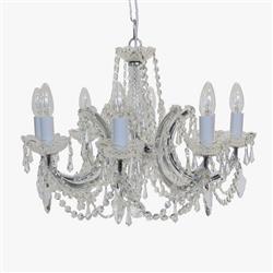 Marie Theresa 8 Light Crystal Multi Arm Ceiling Fitting