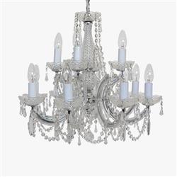 Marie Theresa Crystal 12 Light Multi Arm Fitting 