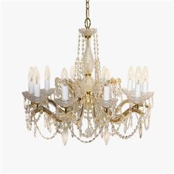 Marie Theresa Crystal 10 Light Multi Arm Ceiling Fitting