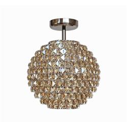 Nord Round Shaped Crystal Semi Flush Fitting