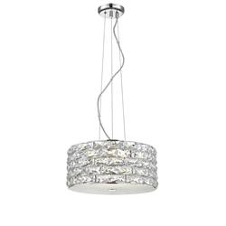 Aruba LED 4 Light Chrome & Crystal Pendant LED2102/04/CH