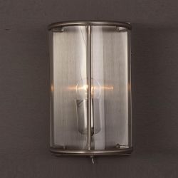 Orly Single Half Style Clear Glass Wall Lantern 