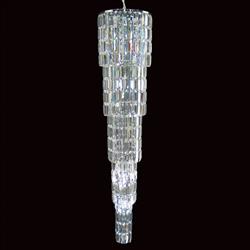 Padua Tiered 15 Light Chrome And Crystal Pendant Fitting CF20610/15/CH