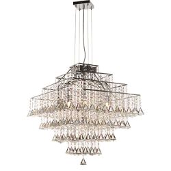 Parma 10 Light Crystal & Chrome Pendant CFH301171/10/CH