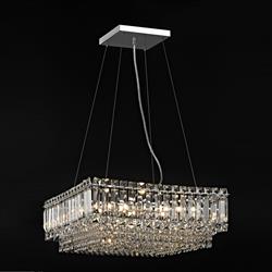 Alvery Large Square Crystal 9 Light Pendant CFH606071/SQ/L/CH