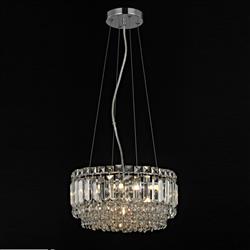 Alvery Small Round Crystal 5 Light Pendant Fitting CFH606071/ROU/S/CH