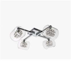 Sonja Crystal & Chrome Semi Flush Fitting CFH211171/04/PL/CH