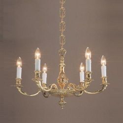 Sandringham 6 Light Polished Brass Ceiling Light SMBB00066/PB