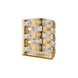 Lola Crystal Cut Out Curved Double Wall Light