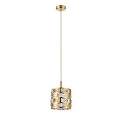 Lola Cylinder Crystal Single Ceiling Pendant Fitting