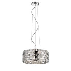 Lola Large 6 Light Cut Out Crystal Pendant