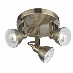 Focus LED Multi-Directional Triple Spotlight Ceiling Fitting