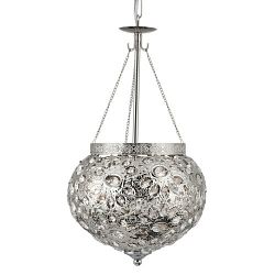 Moroccan Double Nickel Pendant Light 2812-2SS