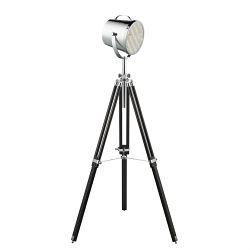 Studio Adjustable Chrome/Black Tripod Retro Styled Stage Lamp 3013