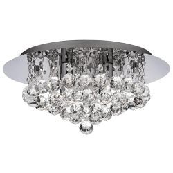 Hanna Crystal Flush Ceiling Light 3404-4CC