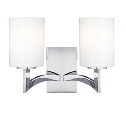 Gina Chrome Double Arm Wall Light 4992-2CC