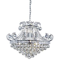 Bloomsbury Crystal Ceiling Light 5046-6CC