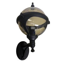 601-1 Globe IP44 Black Outdoor Wall Light