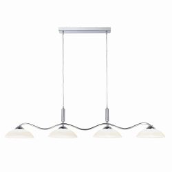 Alexis Ceiling LED Polished Chrome Four Bar Pendant Light 6184-4CC