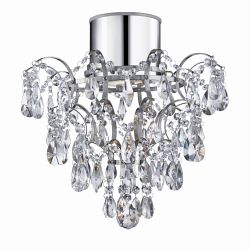 Belle IP44 Crystal Bathroom Ceiling Light 7901-1CC-LED