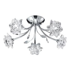 Bellis Polished Chrome Semi Flush Light 9285-5CC