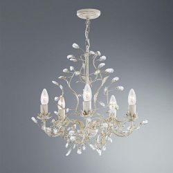 Almandite Ornate Chandelier 2495-5CR