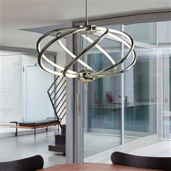 Bardot LED Chrome Curved Ceiling light 6500-7CC