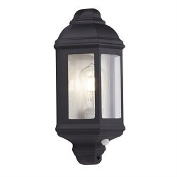 Maine Black Outdoor IP44 Rated PIR Sensor Light 280BK-PIR