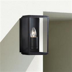 Box Black IP44 Outdoor Wall Light 8204BK