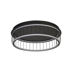 Circolo Large LED Black And White Flush Fitting 54216-1BK